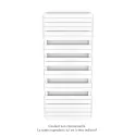 Régate EC, couleur White Matt, 1300W, H 1851 mm / L 800 mm