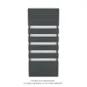 Régate EC, couleur Black Matt, 1300W, H 1851 mm / L 800 mm