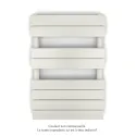 Régate EC, couleur White Quartz, 377W, H 741 mm / L 500 mm