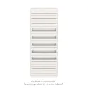 Régate EC, couleur Light Beige, 1479W, H 2147 mm / L 800 mm