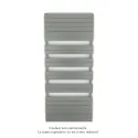 Régate EC, couleur Grey Aluminium, 1300W, H 1851 mm / L 800 mm