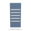 Régate EC, couleur Pigeon Blue, 1300W, H 1851 mm / L 800 mm