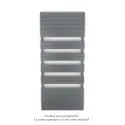 Régate EC, couleur Anthracite, 1300W, H 1851 mm / L 800 mm