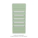 Régate EC, couleur Pastel Green, 1300W, H 1851 mm / L 800 mm