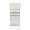 Régate EC, couleur White Quartz, 1300W, H 1851 mm / L 800 mm