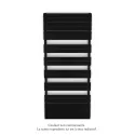 Régate EC, couleur Jet Black, 1300W, H 1851 mm / L 800 mm