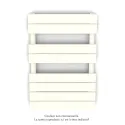 Régate EC, couleur Pure White, 377W, H 741 mm / L 500 mm