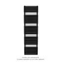 Altai Spa EC, Jet Black 9005, 884W, H 1804 mm / L 500 mm