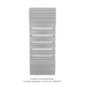 Régate EC, couleur White Aluminium, 1479W, H 2147 mm / L 800 mm