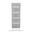 Altai Spa EC double, White Aluminium 9006, 1485W, H 1804 mm / L 600 mm