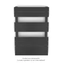 Régate EC, couleur Anthracite Grey, 377W, H 741 mm / L 500 mm