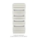Régate EC, couleur White Quartz, 583W, H 1259 mm / L 500 mm