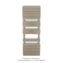 Régate EC, couleur Beige Quartz, 691W, H 1481 mm / L 500 mm