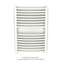 Palma Spa EC cintré, couleur 9010, 393W, H 746 mm / L 496 mm