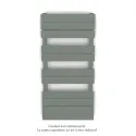 Régate EC, couleur Blue Grey, 504W, H 1037 mm / L 500 mm