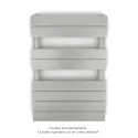 Régate EC, couleur White Aluminium, 377W, H 741 mm / L 500 mm
