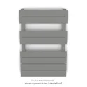 Régate EC, couleur Telegrey 2, 377W, H 741 mm / L 500 mm