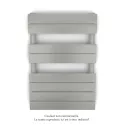 Régate EC, couleur Inox Look, 377W, H 741 mm / L 500 mm