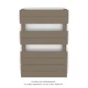 Régate EC, couleur Beige Grey, 377W, H 741 mm / L 500 mm