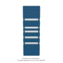 Régate EC, couleur Gentian Blue, 1019W, H 1851 mm / L 600 mm