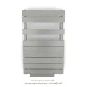 Régate EC +Air, couleur Inox Look 0332, 411W, H 852mm / L 500mm