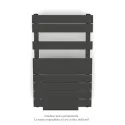 Régate EC +Air, couleur Umbra Grey 7222, 411W, H 852mm / L 500mm