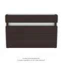 Régate EC double, couleur Dark Brown, 1043W, H 666 mm / L 1000 mm