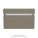 Régate EC double, couleur Concrete Grey, 1043W, H 666 mm / L 1000 mm