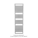 Forana EC, couleur White Aluminium, 791W, H 1830 mm / L 500 mm