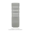 Régate EC +Air, couleur Inox Look 0332, 781W, H 1666mm / L 500mm