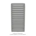 Kadrane EC, couleur Telegrey 2, 380W, H 971 mm / L 400 mm robinet couleur