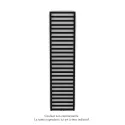 Kadrane EC, couleur Jet Black, 830W, H 1835 mm / L 500 mm robinet couleur