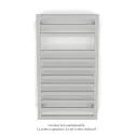 Kadrane Spa EC, Light Grey, 332W, H 803 mm / L 450 mm, robinet couleur