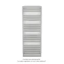 Kadrane Spa EC, White Aluminium, 694W, H 1507 mm / L 550 mm, robinet couleur