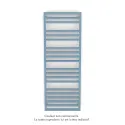 Kadrane Spa EC, Pastel Blue, 694W, H 1507 mm / L 550 mm, robinet couleur