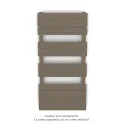 Régate EC, couleur Pearl Beige, 504W, H 1037 mm / L 500 mm