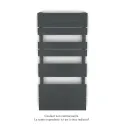 Régate EC, couleur Black Matt, 504W, H 1037 mm / L 500 mm