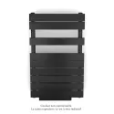 Régate EC +Air, couleur Black Quartz 0550, 411W, H 852mm / L 500mm