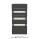 Régate EC, couleur Umbra Grey, 504W, H 1037 mm / L 500 mm