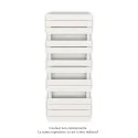 Régate EC, couleur Light Beige, 583W, H 1259 mm / L 500 mm