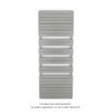 Régate EC, couleur Inox Look, 1479W, H 2147 mm / L 800 mm