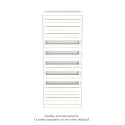 Régate EC, couleur Pure White, 1479W, H 2147 mm / L 800 mm