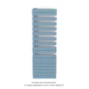 Fassane Spa Asymétrique EC gauche, Pastel Blue, 809W, H 1676 mm / L 550 mm