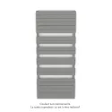 Régate EC, couleur Telegrey 2, 1300W, H 1851 mm / L 800 mm