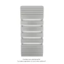 Régate EC, couleur White Aluminium, 1300W, H 1851 mm / L 800 mm
