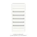 Régate EC, couleur Pure White, 1300W, H 1851 mm / L 800 mm