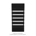 Régate EC, couleur Traffic Black, 1300W, H 1851 mm / L 800 mm