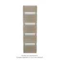 Altai Spa EC double, Beige Quartz 0523, 1262W, H 1804 mm / L 500 mm