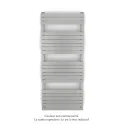Altai Spa EC, White Aluminium 9006, 586W, H 1188 mm / L 500 mm
