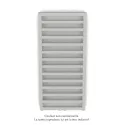 Kadrane EC, couleur Light Grey, 380W, H 971 mm / L 400 mm robinet couleur